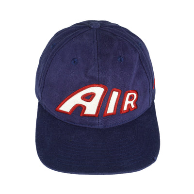 Nike - Blue Air Spell-Out Adjustable Hat 1990s OSFA