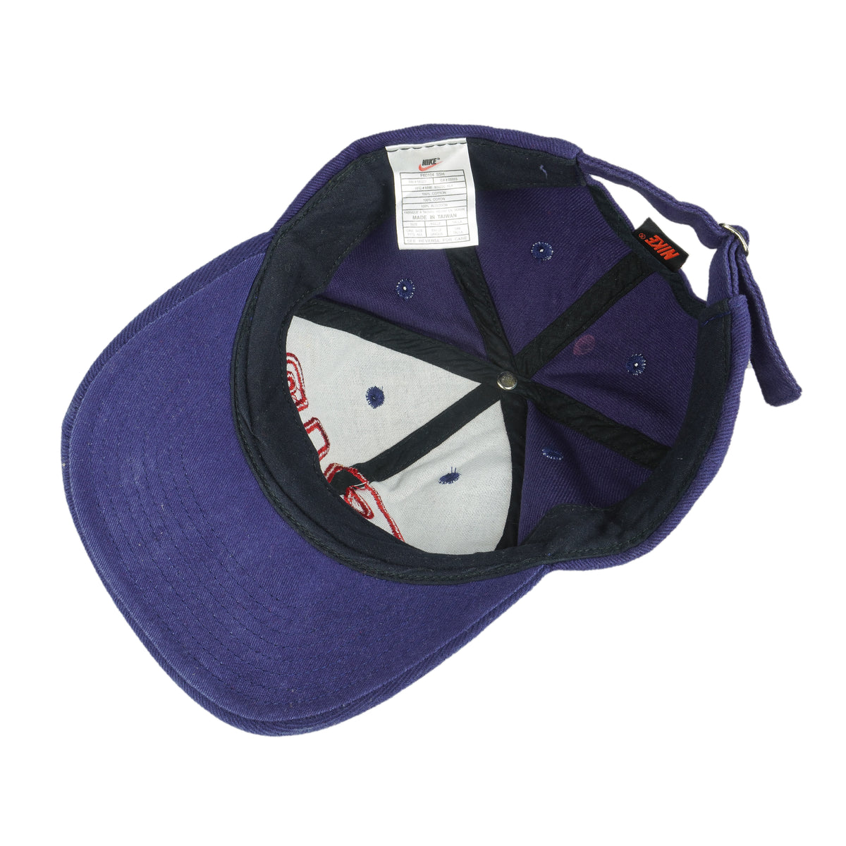 Nike - Blue Air spell-Out Adjustable Hat 1990s OSFA