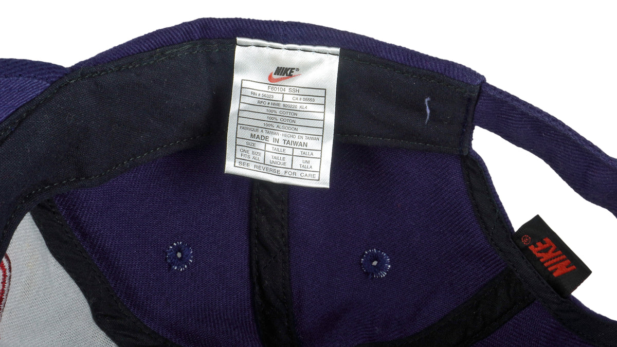 Nike - Blue Air Spell-Out Adjustable Hat 1990s OSFA Vintage Retro