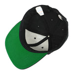 Champion - Black Spell-Out Snap Back Hat 1990s OSFA Vintage Retro