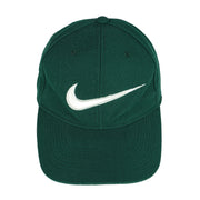 Nike - Green Big Logo Snap Back Hat 1990s OSFA Vintage Retro