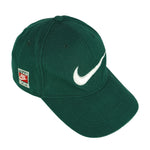 Nike - Green Big Logo Snap Back Hat 1990s OSFA Vintage Retro