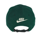 Nike - Green Big Logo Snap Back Hat 1990s OSFA Vintage Retro
