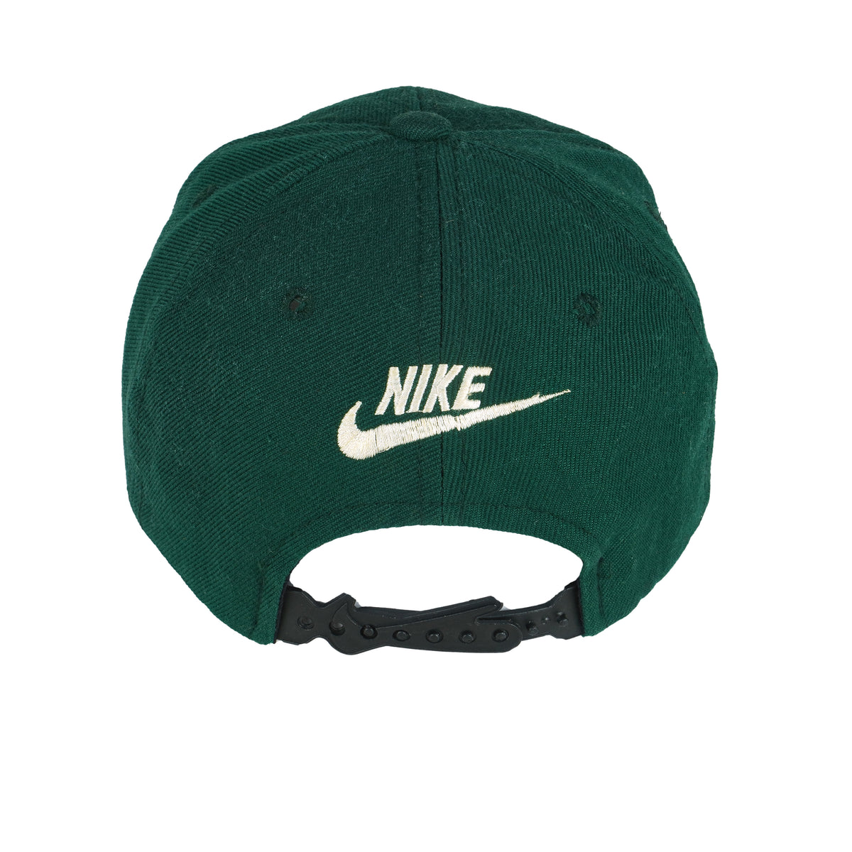 Nike - Green Big Logo Snap Back Hat 1990s OSFA Vintage Retro