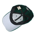 Nike - Green Big Logo Snap Back Hat 1990s OSFA Vintage Retro