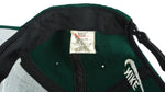 Nike - Green Big Logo Snap Back Hat 1990s OSFA Vintage Retro