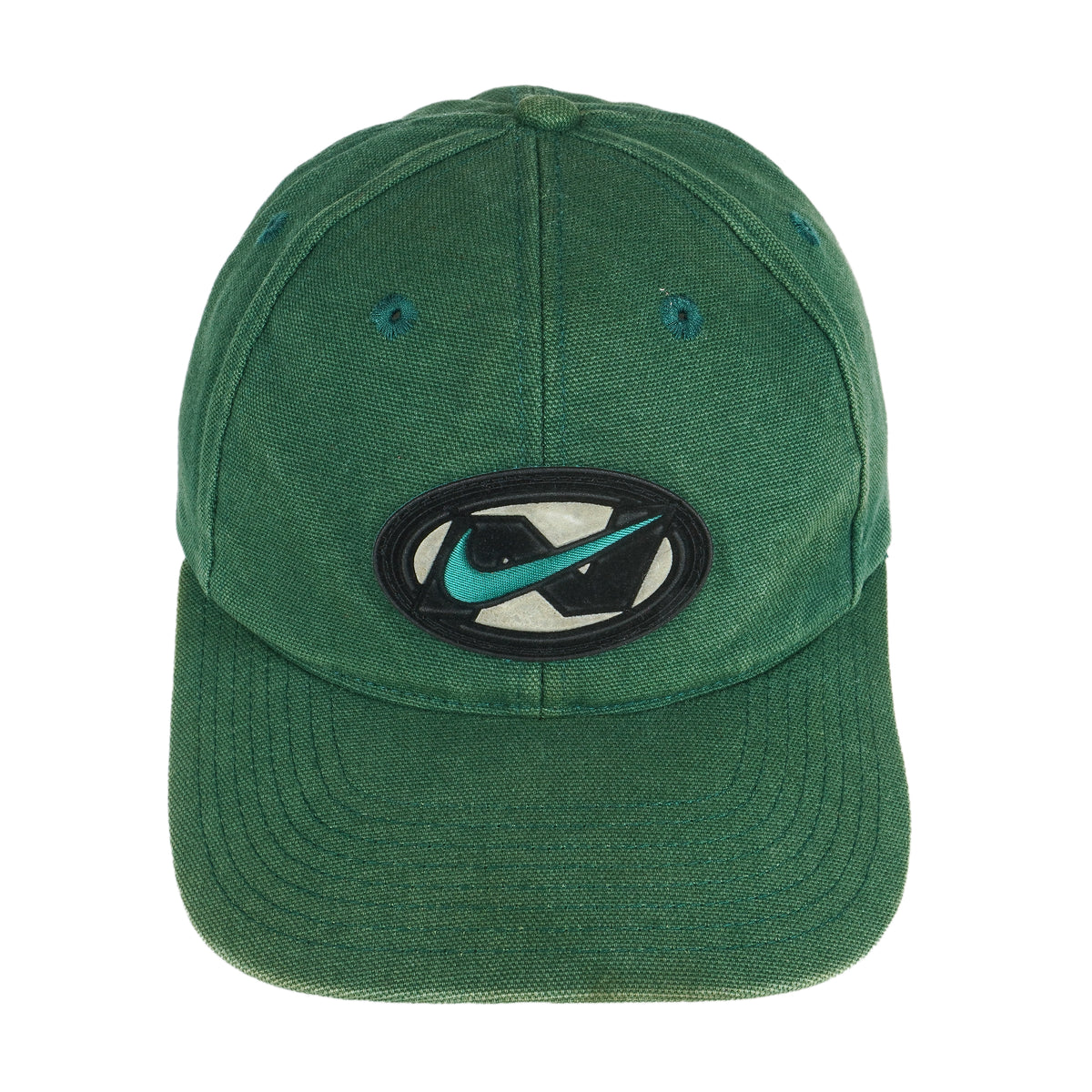 Nike - Green Snap Back Hat 1990s OSFA Vintage Retro