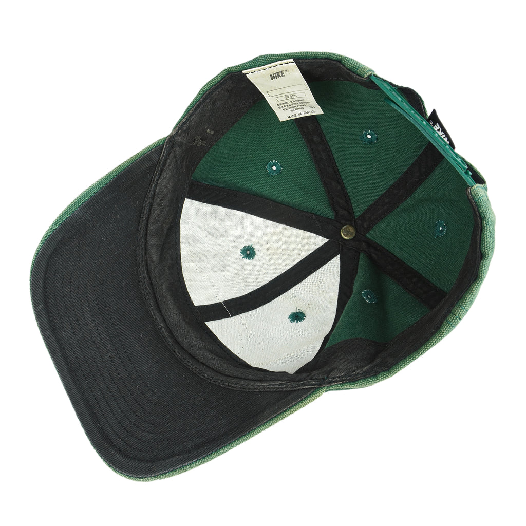 Nike - Green Snap Back Hat 1990s OSFA Vintage Retro