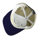 Nike - Beige Big Logo Snap Back Hat 1990s OSFA Vintage Retro