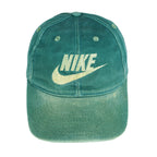 Nike - Green Spell-Out Snap Back Hat 1990s OSFA Vintage Retro