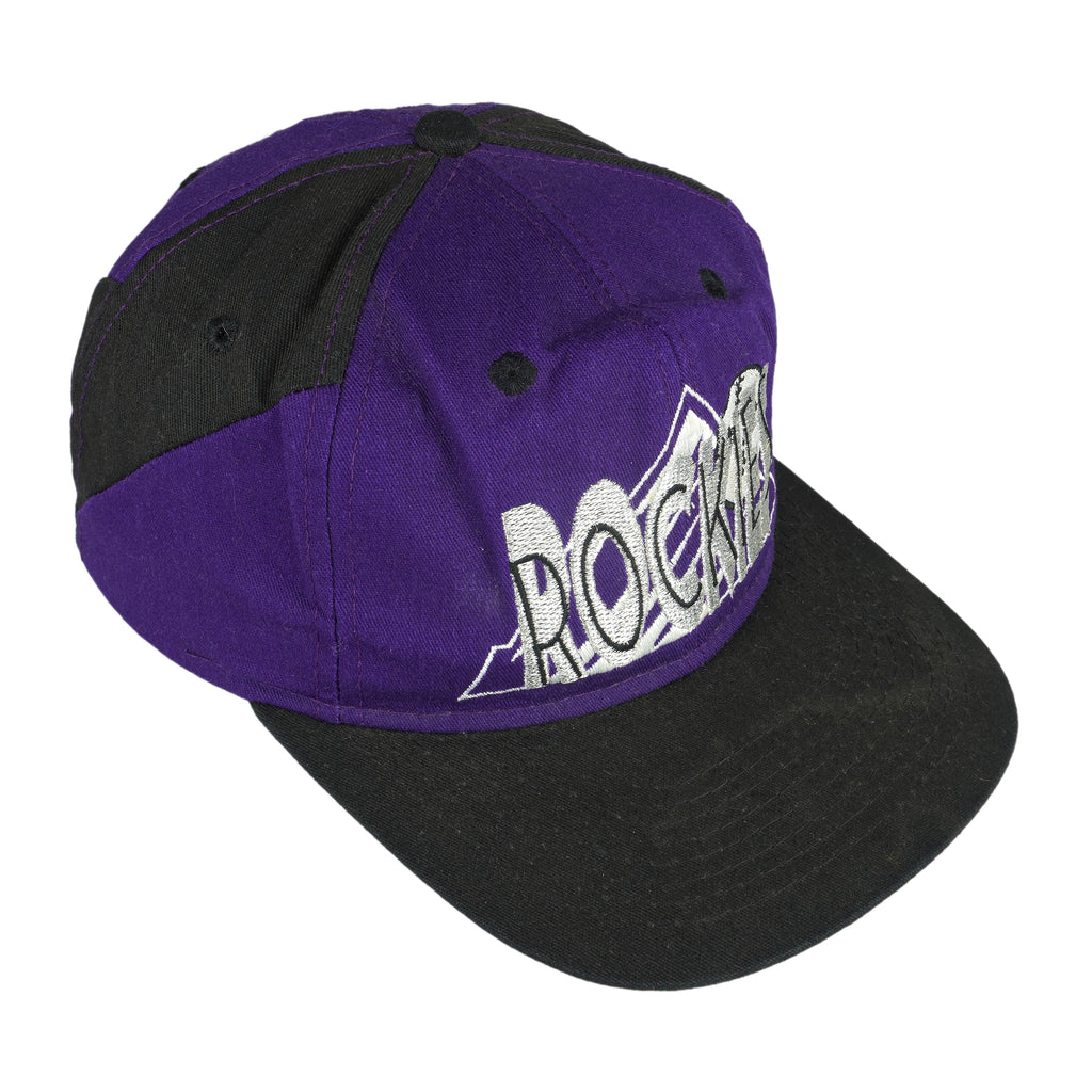 MLB (#1 Apparel) - Colorado Rockies Snap Back Hat 1990s OSFA Vintage Retro Baseball