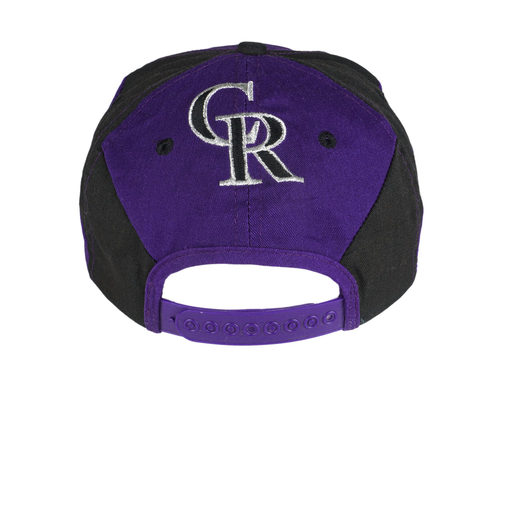 MLB (#1 Apparel) - Colorado Rockies Snap Back Hat 1990s OSFA Vintage Retro Baseball