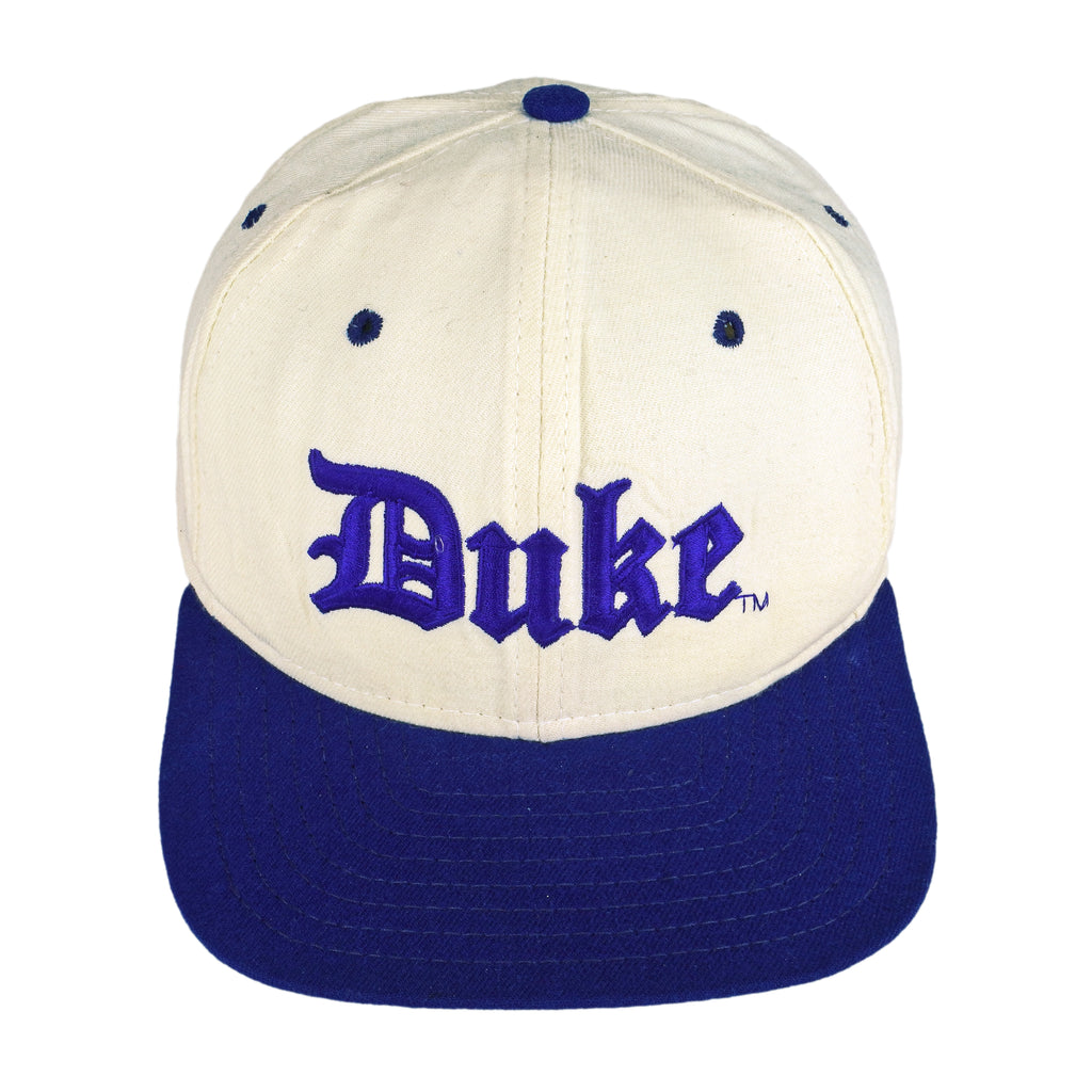 NCAA (New Era) - Duke Blue Devils Snap Back Hat 1990s Medium/Large Vintage Retro Basketball College