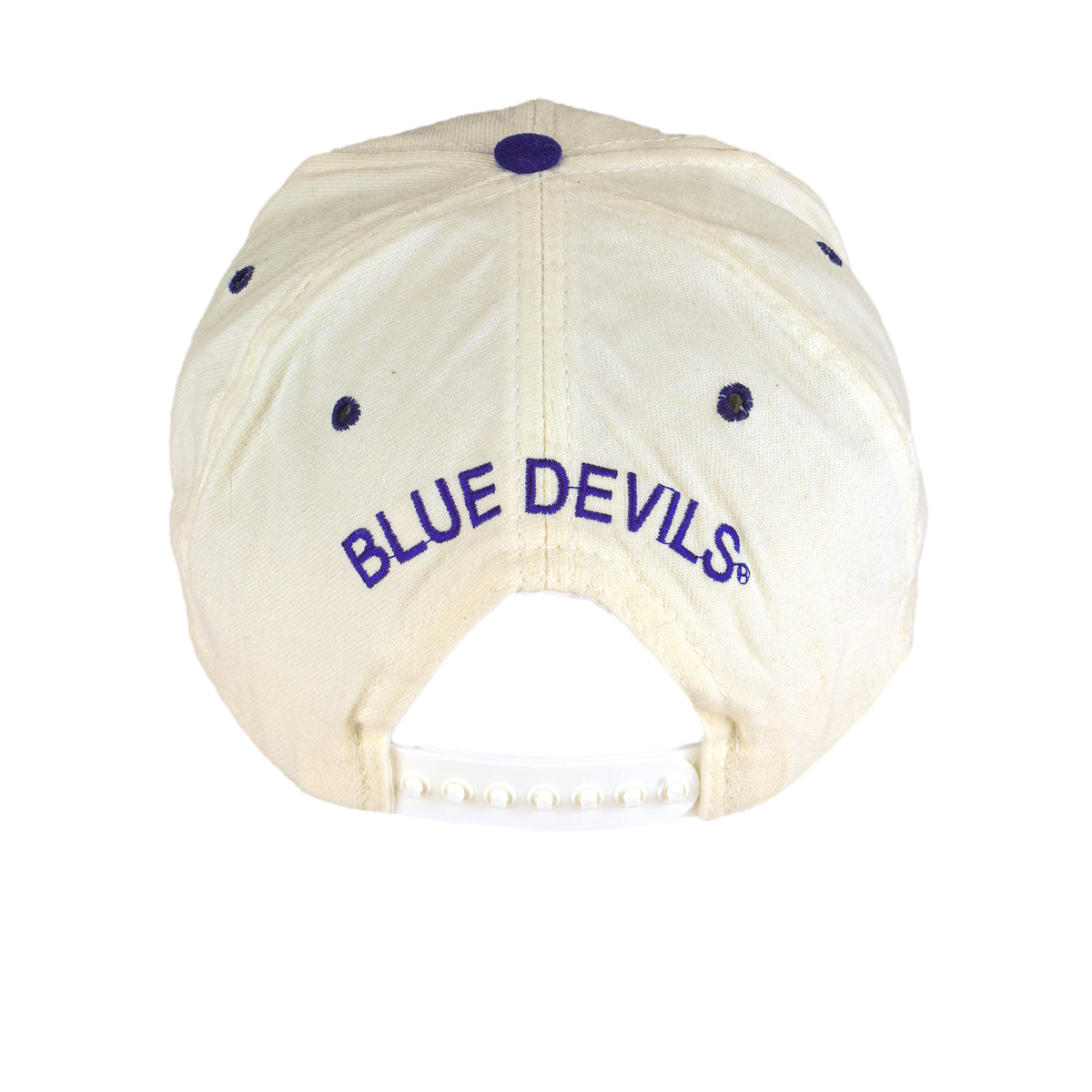 NCAA (New Era) - Duke Blue Devils Snap Back Hat 1990s Medium/Large Vintage Retro Basketball College