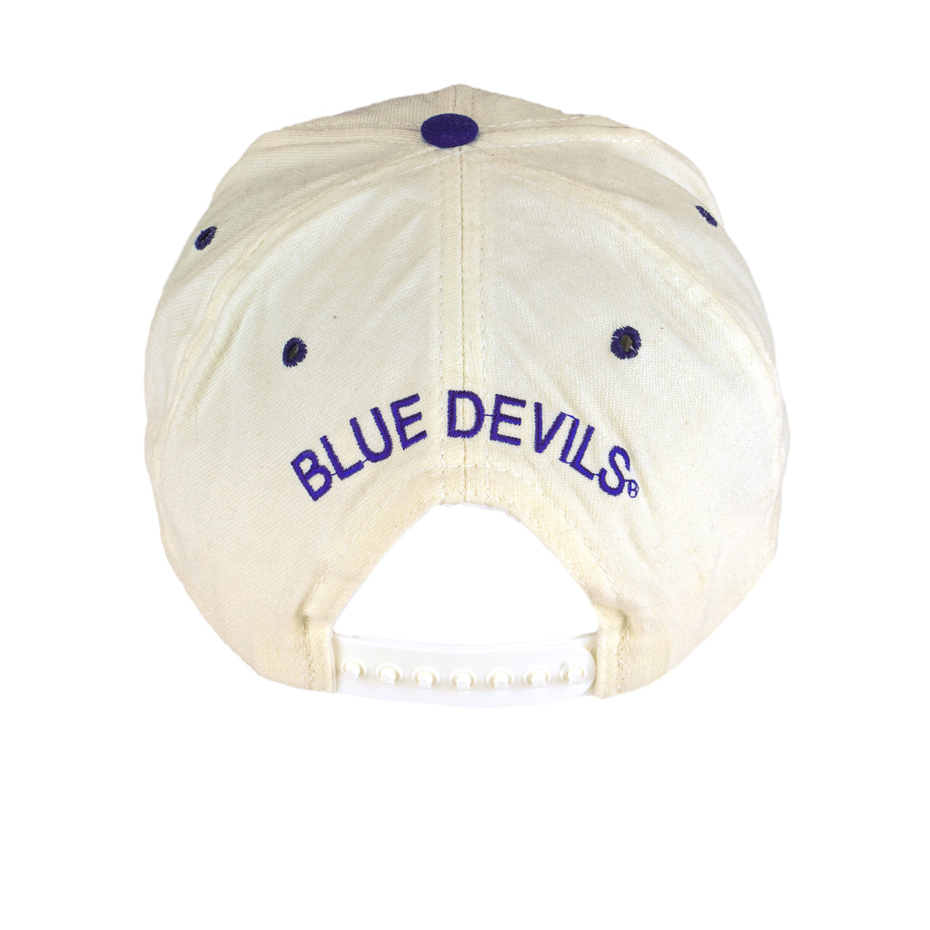 NCAA (New Era) - Duke Blue Devils Snap Back Hat 1990s Medium/Large Vintage Retro Basketball College