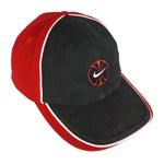 Nike - Black & Red Spell-Out Adjustable Hat 1990s OSFA Vintage Retro