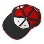 Nike - Black & Red Spell-Out Adjustable Hat 1990s OSFA Vintage Retro