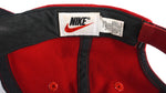 Nike - Black & Red Spell-Out Adjustable Hat 1990s OSFA Vintage Retro