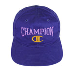 Champion - Blue Spell-Out Snapback Hat 1990s OSFA