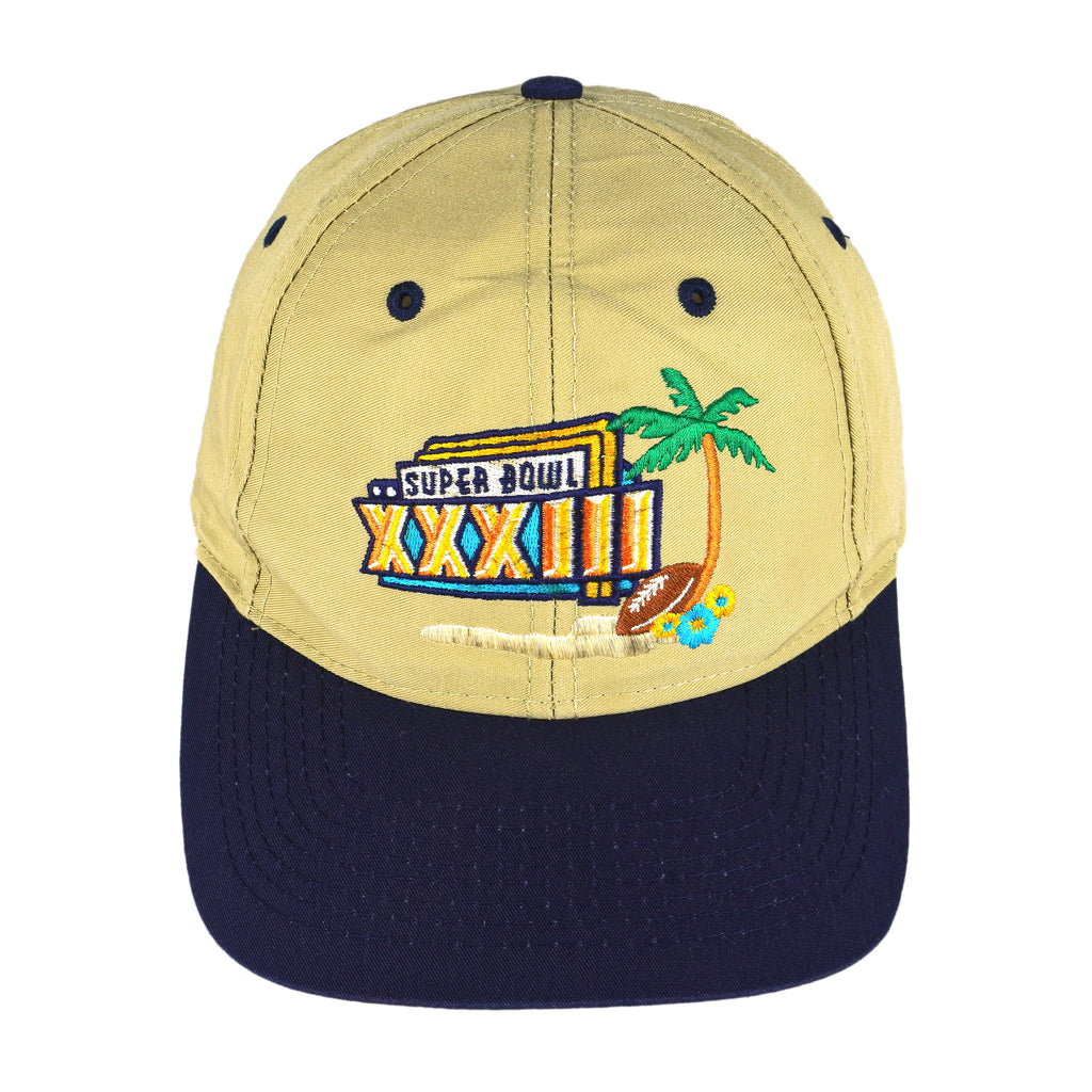 NFL (Logo 7) - Super Bowl XXIII Embroidered Snap Back Hat 1999 OSFA Vintage Retro Football
