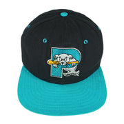 MLB (New Era) - Portland Sea Dogs Snap Back Hat 1990s OSFA Vintage Retro Baseball