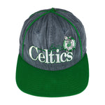 NBA (The Game) - Boston Celtics Spell-Out Numbered Snapback Hat 1990s OSFA