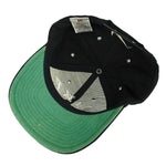 Nike - Black Big Spell-Out & Logo Snap Back Hat 1990s OSFA Vintage Retro