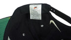 Nike - Black Big Spell-Out & Logo Snap Back Hat 1990s OSFA Vintage Retro
