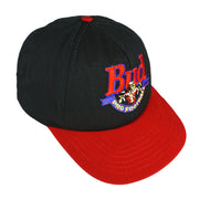 Vintage (Budweiser) - Black Pro Football Embroidered Snap Back Hat 1990s OSFA Vintage Retro