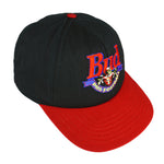 Vintage (Budweiser) - Black Pro Football Embroidered Snap Back Hat 1990s OSFA Vintage Retro