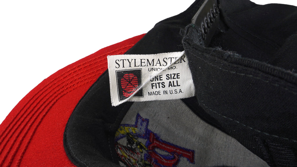 Vintage (Budweiser) - Black Pro Football Embroidered Snap Back Hat 1990s OSFA Vintage Retro