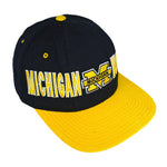 Starter - Michigan Wolverines Spell-Out Snap Back Hat 1990s OSFA Vintage Retro Football College