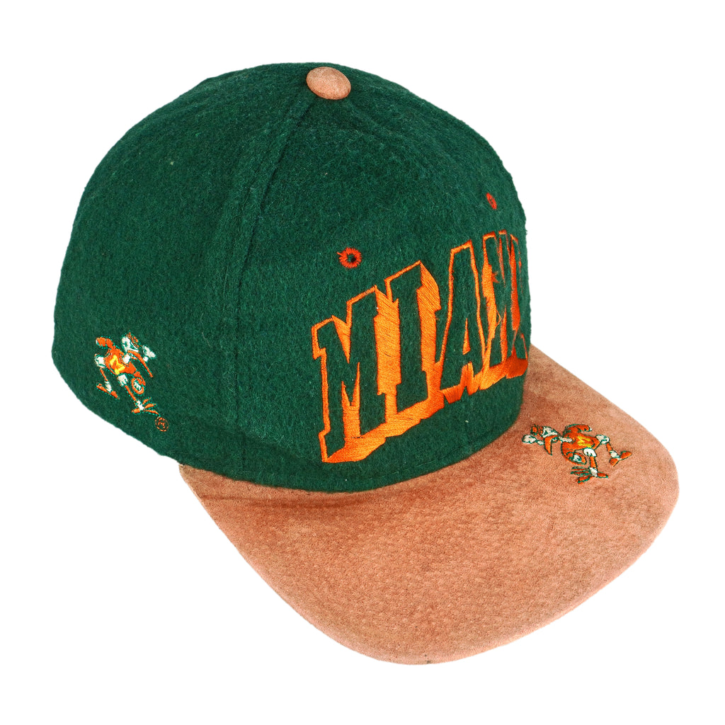 NCAA (Cap Boy) - Miami Hurricanes Snap Back Hat 1990s OSFA Vintage Retro Football College