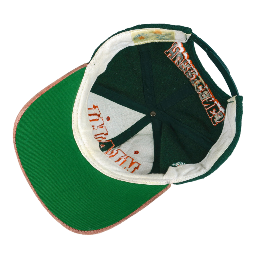 NCAA (Cap Boy) - Miami Hurricanes Snap Back Hat 1990s OSFA Vintage Retro Football College