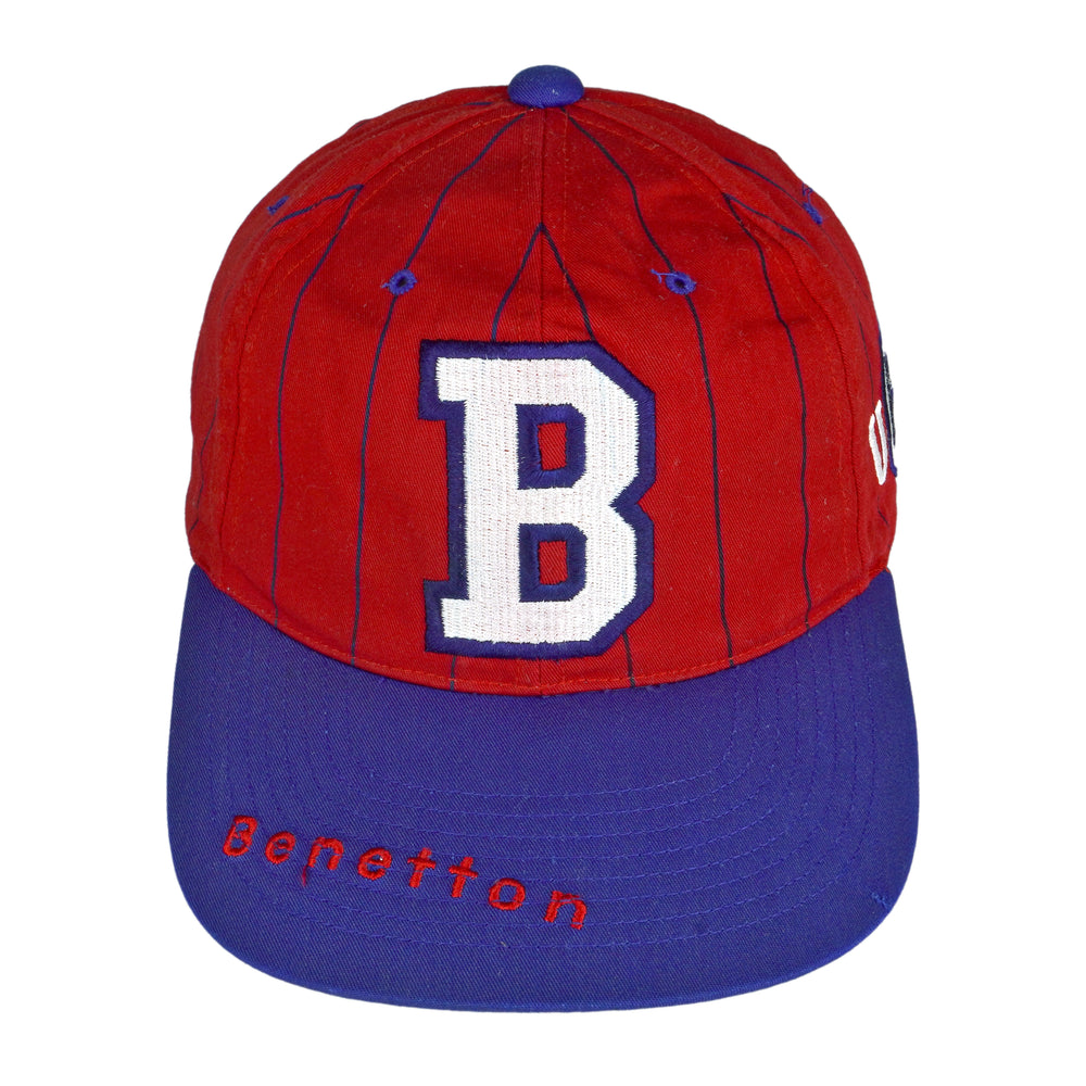 Vintage (United Colors) - Benetton Snap Back Hat 1990s OSFA Vintage Retro
