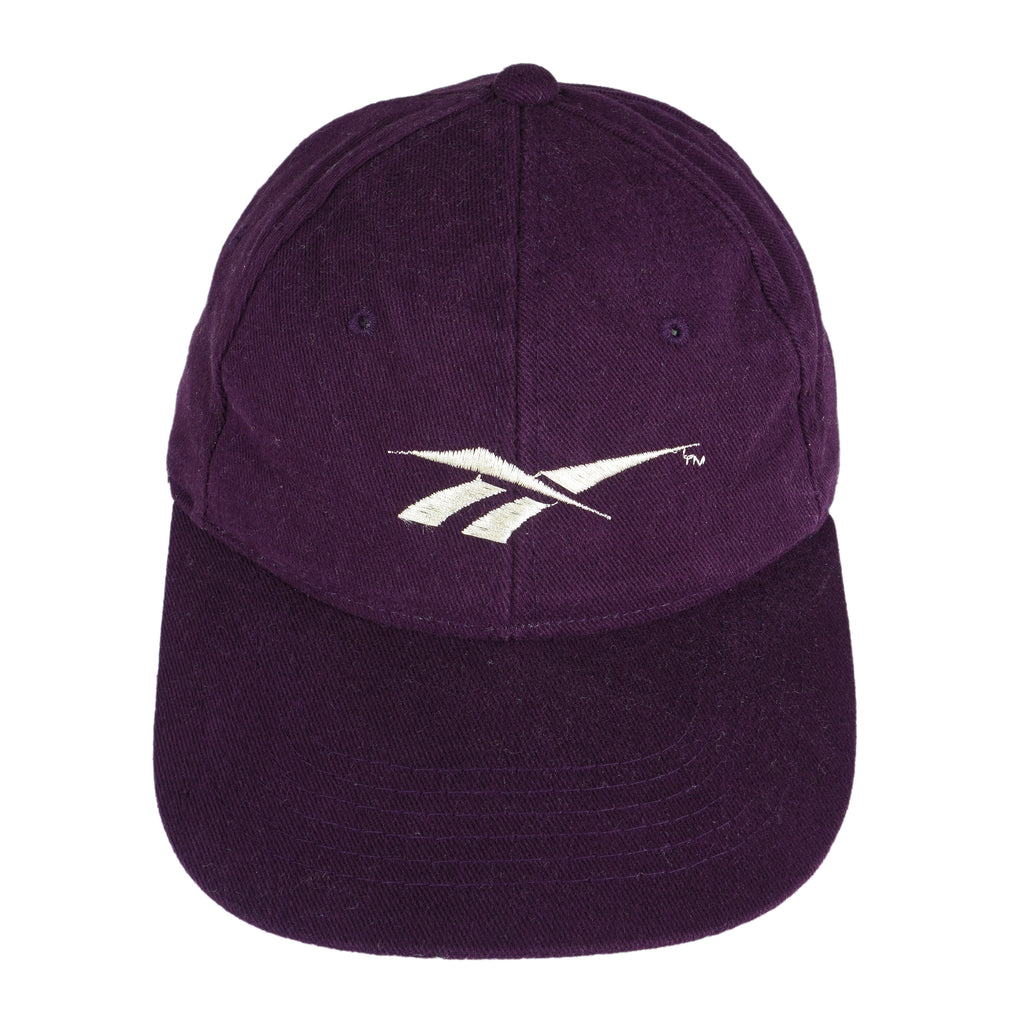 Reebok - Purple Strap Back Hat 1990s OSFA Vintage Retro