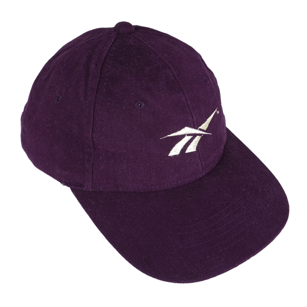 Reebok - Purple Strap Back Hat 1990s OSFA Vintage Retro