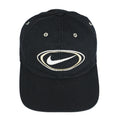 Nike - Black Big Logo & Spell-Out Snap Back Hat 1990s OSFA Vintage Retro