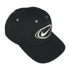 Nike - Black Big Logo & Spell-Out Snap Back Hat 1990s OSFA Vintage Retro