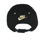 Nike - Black Big Logo & Spell-Out Snap Back Hat 1990s OSFA Vintage Retro