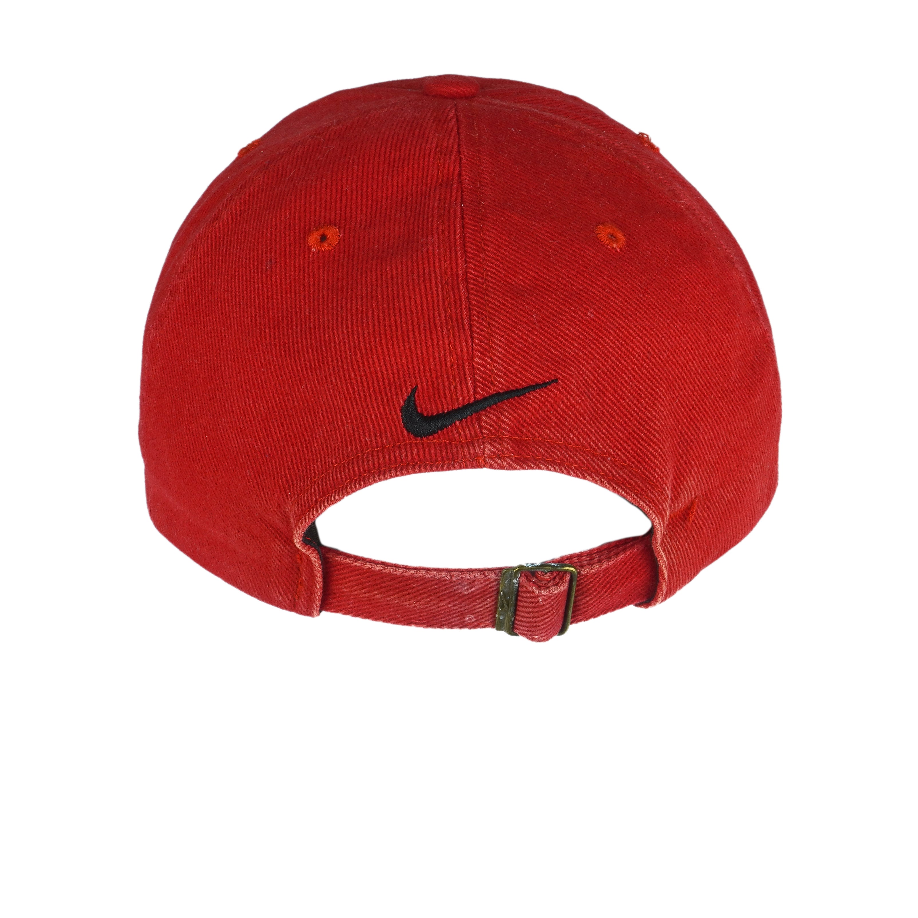 Nike - Red Basketball Adjustable Hat 1990s OSFA Vintage Retro Basketball