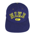 Nike - Blue Spell-Out Snap Back Hat 1990s OSFA Vintage Retro
