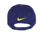 Nike - Blue Spell-Out Snap Back Hat 1990s OSFA Vintage Retro