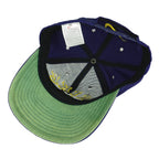 Nike - Blue Spell-Out Snap Back Hat 1990s OSFA Vintage Retro