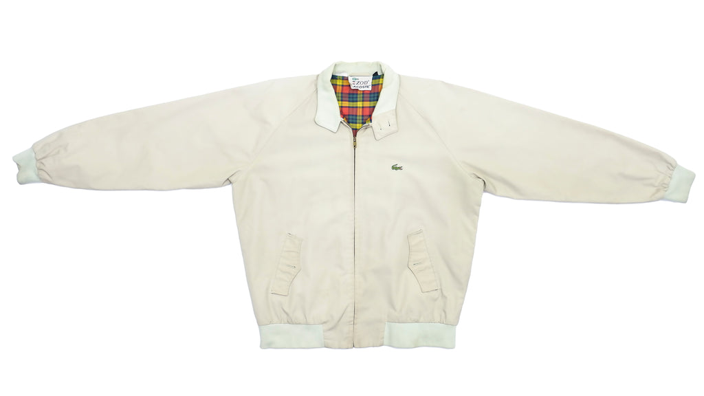 Lacoste - Beige IZOD Jacket 1990s X-Large Vintage Retro