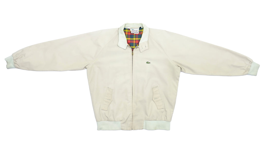 Lacoste - Beige IZOD Jacket 1990s X-Large Vintage Retro