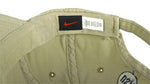 Nike - Beige USA Big Logo Snap Back Hat 1990s OSFA Vintage Retro