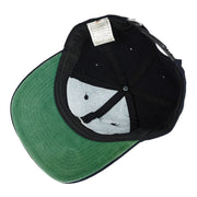 Nike - Black Big Logo Snap Back Hat 1990s OSFA Vintage Retro