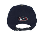 Nike - Blue Big Logo Snap Back Hat 1990s OSFA Vintage Retro