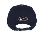Nike - Blue Big Logo Snap Back Hat 1990s OSFA Vintage Retro